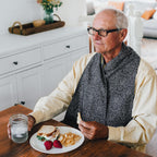 Wise Haven Reversible Adult Bibs for Women & Men - Adult Bib Scarf for Elderly - Dining Clothing Protectors - Washable Dining Scarf for Senior Citizens