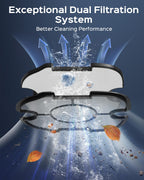 [2026 New] WYBOT A1 Robotic Pool Cleaner – Dual-Layer Filtration, 120-Min Runtime, Powerful Cordless Pool Vacuum for Above-Ground & Flat Pools, Efficient Debris Removal & Auto-Parking Design (Gray)