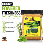 BEEST Dumpster Defender - 8lbs Outdoor Trash Can Deodorizer & Liquid Waste Absorber (Made in USA) Biodegradable Trash Can Odor Eliminator - Powerful Garbage Deodorizer for Always-Fresh Bins - 36 Cups