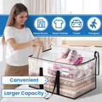 RoomHacks Moving Bags, Heavy Duty Large Storage Bags, 125L, 10 Pack, Clear