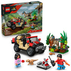 LEGO Jurassic World Raptor Off-Road Escape Dinosaur Toy - Building Playset with Dinosaur Action Figures, Jurassic World Toy for Boys & Girls, Ages 6+ - Gift Idea for Birthdays - 76972