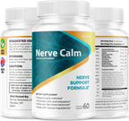 (5 Pack) Nerve Calm Capsules - Official NerveCalm Premium Formula Supplement Pills, Advanced Support Formula for Wellness & Overall Health, All Natural Nerve Calm Reviews, 300 Capsules for 5 Months