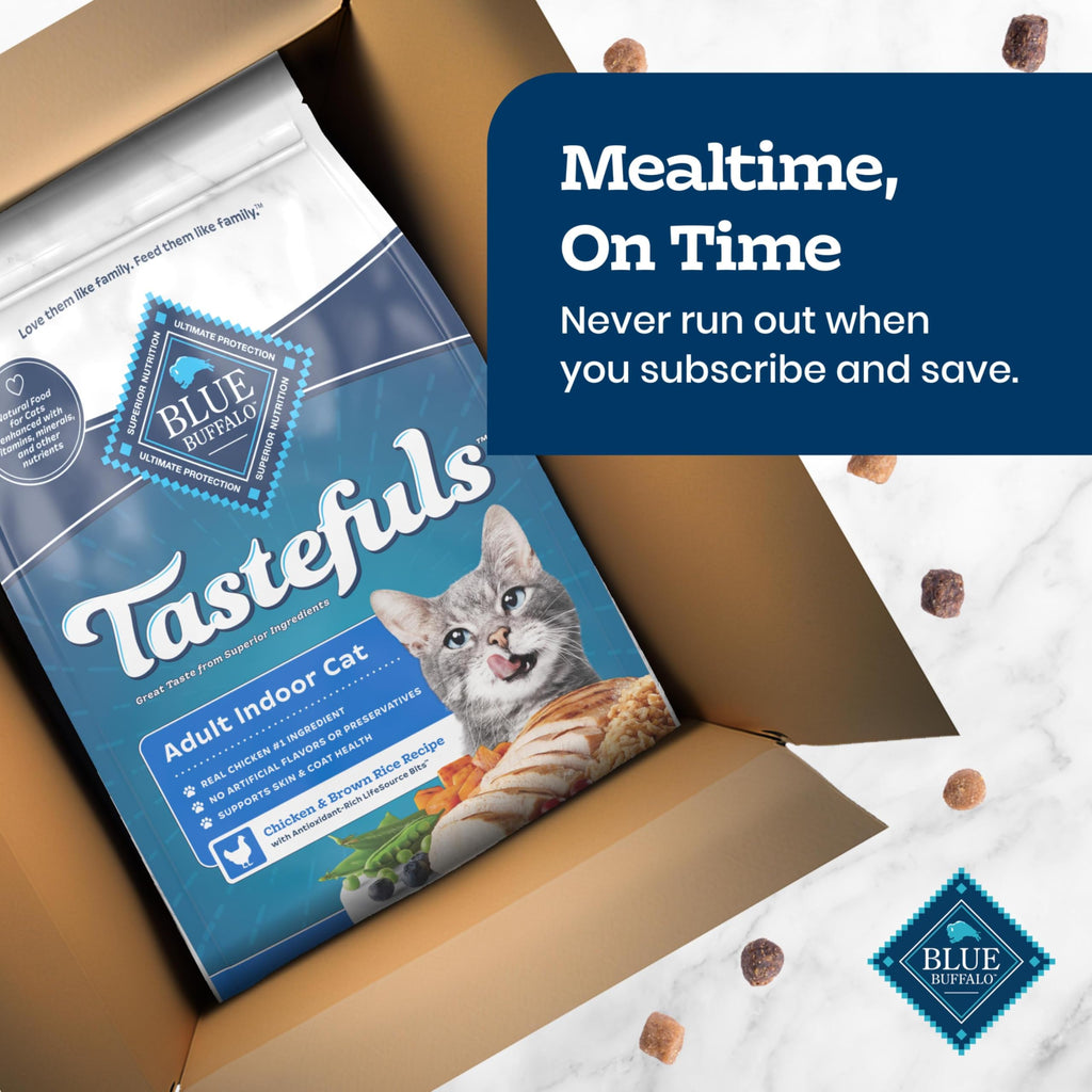 Blue Buffalo Tastefuls Chicken Adult Indoor Dry Cat Food, 7 lb