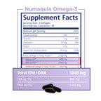 nūmaqula Omega 3 Supplement - 270 Softgels, 90-Day Supply - Re-Esterified Omega 3 Triglyceride Form with Lutein & Zeaxanthin - 1400mg DHA & 400mg EPA for Macular & Retinal Support