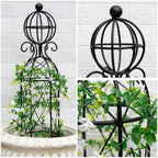 GOOOXIM Metal Garden Obelisk Trellis for Climbing Plants - 27.1"x7.8"