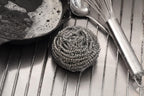 New Star Foodservice 54460 Extra Large (50 Grams) Stainless Steel Sponges Scrubbers, Set of 12