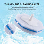 LufamlyGo Upgraded 60pcs Toilet Wand Refills fits Clorox Toilet Wand, Thickened Cleaning Layer, Won’t Fall Apart, Disposable Bathroom Cleaning Scrub Pads with Fresh Scent, for Home & Commercial Use
