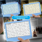 MagniPros 5X Rechargeable Large Ultra Bright LED Page Magnifier with Anti-Glare Lens & 3 Color Light Modes, Relieve Eye Strain- Ideal for Reading Small Prints, Low Vision, Seniors