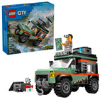 LEGO City Off-Road 4x4 Mountain Truck Toy - Building Toy Set for Kids, Boys and Girls, Ages 6+ - Fun Gift Idea for Birthdays and Holidays - with Adventurer Minifigure and Accessories - 60447