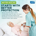 Inspire Sacral Silicone Foam Dressing Large Waterproof Bandages for Wounds, Burns & Bed Sores Safe for Sensitive Skin, Adhesive Pad Sacrum Dressings for Post-Surgery Wound Care (7 x 7 in) (15 Pack)