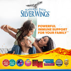Natural Path Silver Wings Colloidal Silver - Extra Strength Liquid Immune Support Supplement - - 500ppm (2500mcg) - 2oz Dropper