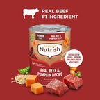 Nutrish Beef Paté Wet Dog Food, 13 oz. Can, 12 Pack (Rachael Ray)