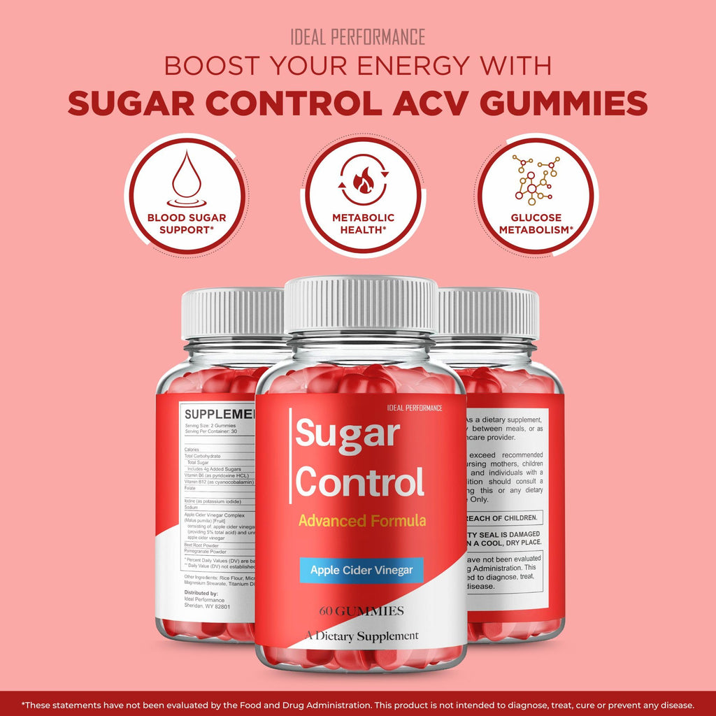 Sugar Control Gummies, Sugar Controls Supplements Gummy - Maximum Strength, All Natural Healthy Circulation & Stable Levels, Premium SugarControl Health Support Reviews (5 Pack)