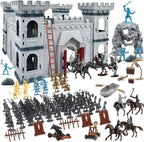 KARUIQIQI Medieval Castle Toy Knight Toy Soldier Figures Army Men Toys, The Medieval Times Middle Ages DIY Castle Building (B)
