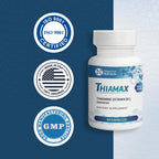 Objective Nutrients Thiamax Vitamin B1 (Thiamine TTFD), The Original, No Toxic Fillers, Supports Energy Metabolism, High Dose, Third Party Tested, All Active Ingredients 100mg, 60 Count