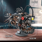 XITALAXU Mechanical Fish Building Sets,Ocean Animal Collection Toy,Adults Home or Office Decor,STEM Building Gift for Teens Boys and Girls 8-14 (1038PCS)