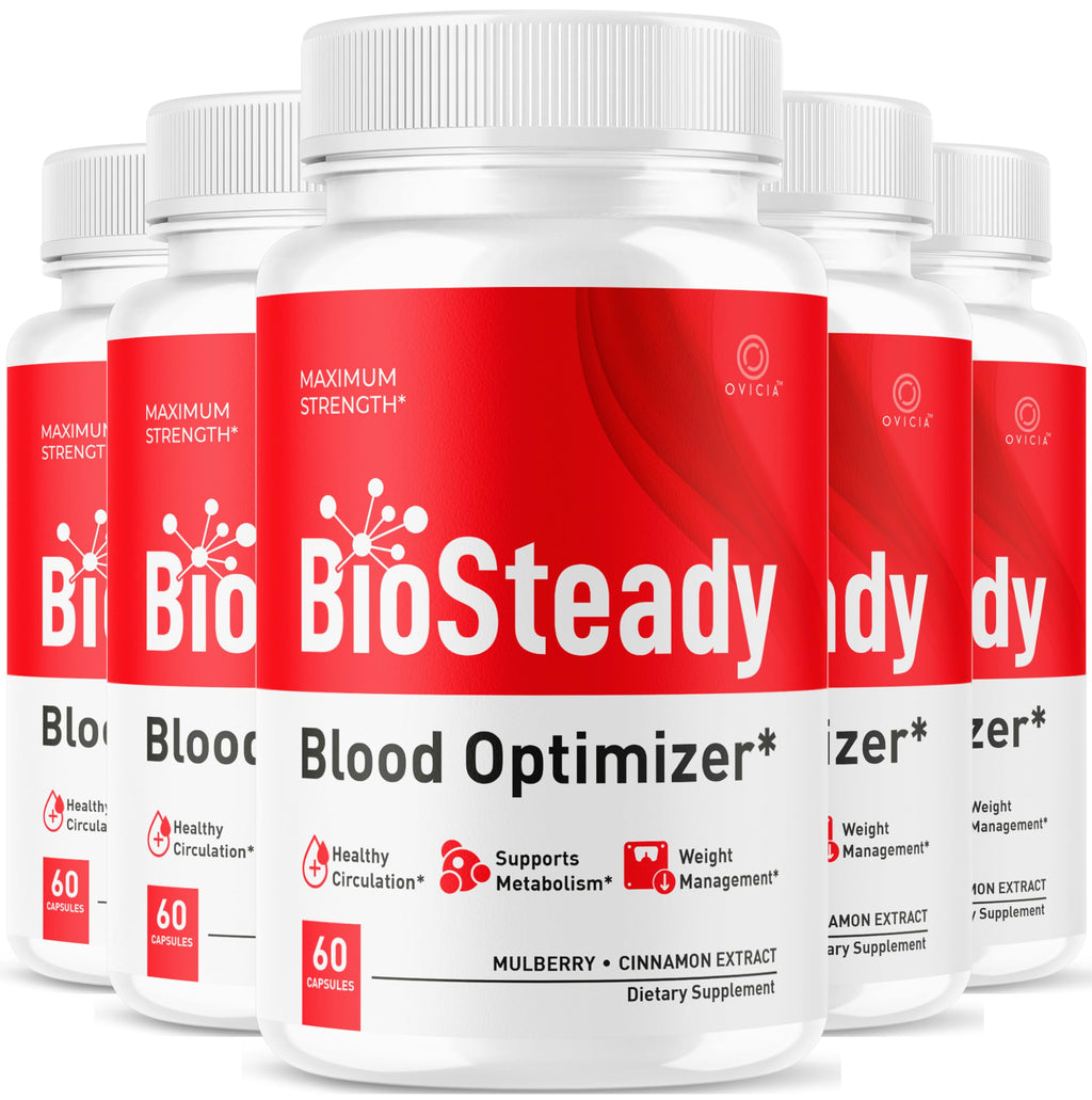 (5 Pack) Biosteady - Biosteady Capsules Advanced Formula Pills, Daily Premium Maximum Strength, Natural Ingredients Support Vitamins for Overall Health and Wellness Reviews, 300 Capsules for 5 Months