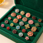 MTLEE 36 Pcs Rhinestone Brooches Bulk Vintage Women Brooch Pins for Crafts