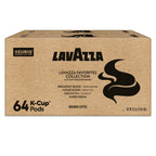 Lavazza Favorites Collection Variety Pack, K-Cup Pods, Light and Medium Roast Coffee, 64 Count