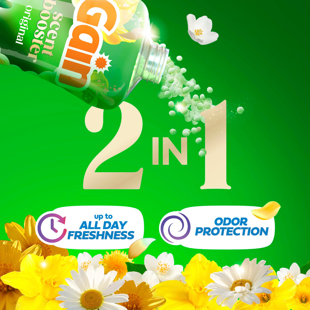 Gain In-Wash Laundry Scent Booster Beads Long-Lasting Fresh Scent Beads All Day Freshness and Odor Protection, Original Scent, 30.1 oz