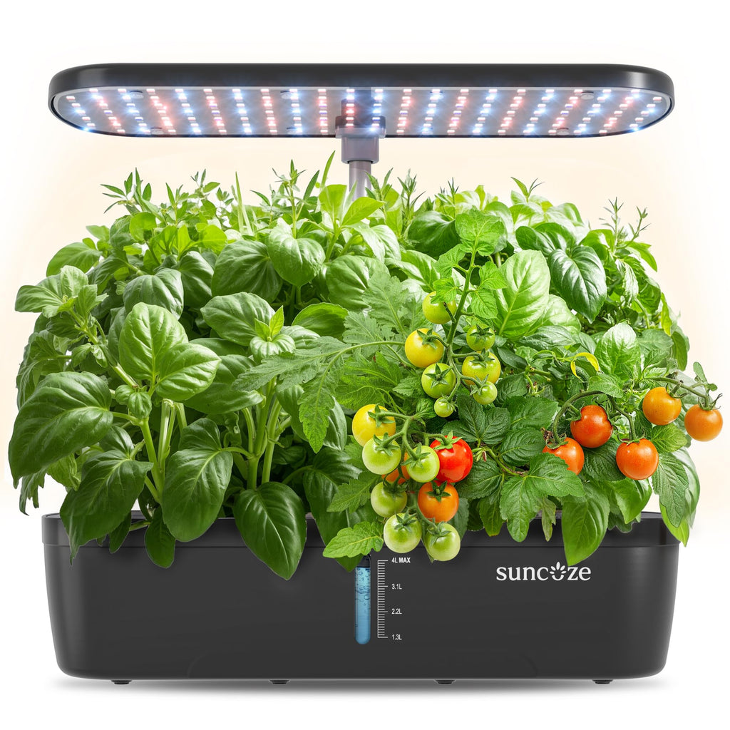 SUNCOZE Hydroponics Growing System, 12 Pods, 12.4 in Adjustable Height