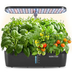 SUNCOZE Hydroponics Growing System, 12 Pods, 12.4 in Adjustable Height