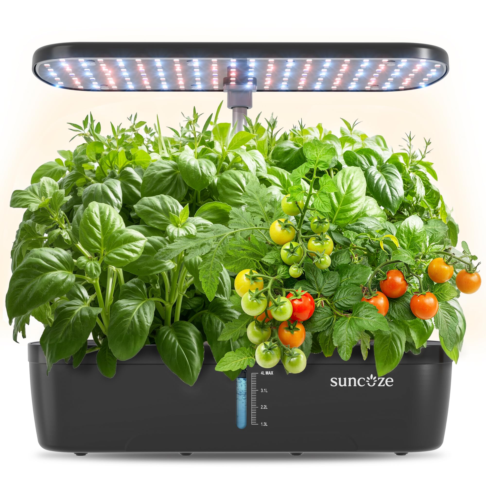 SUNCOZE Hydroponics Growing System, 12 Pods, 12.4 in Adjustable Height