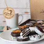 Barnetts Gift Basket, 12 Chocolate Covered Cookies Gourmet Candy Box
