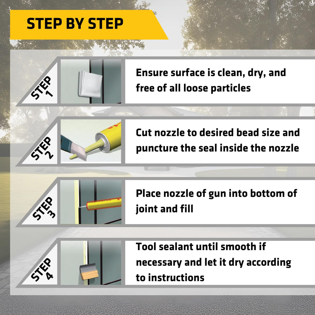 Sikaflex 1a Kit - One Component, Flexible, Non Sag, Polyurethane Concrete and Masonry Sealant for Vertical and Horizontal Surfaces, Sikaflex 1a 10 oz (Aluminum Gray, Pack of 12)