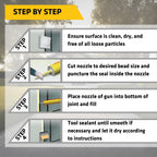 Sikaflex 1a Kit - One Component, Flexible, Non Sag, Polyurethane Concrete and Masonry Sealant for Vertical and Horizontal Surfaces, Sikaflex 1a 10 oz (Aluminum Gray, Pack of 12)