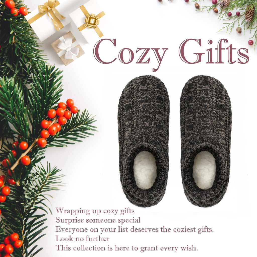 The Metluks Mens Slipper Socks Christmas Stocking Stuffers Cozy Gift 12-13