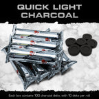 Sunlight Charcoal Instant Light Coals – Incense Coal Disks – Coal Tablets – Charcoal Disks – 200 Coals – 33 mm Quick Light Briquettes – Slow Burn/Low Smoke