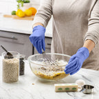 GUSTO [200 Count Blue Nitrile Gloves, Disposable Gloves – 4 Mil, Latex & Rubber Free, Non-Sterile Powder-Free - X-Large (Formerly Comfy Package)