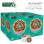 The Original Donut Shop Regular, Single-Serve Keurig K-Cup Pods, Medium Roast Coffee Pods, 96 Count