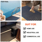 OrangeStar 4-Pack Anti-Fatigue Rubber Floor Mat 24"x36"