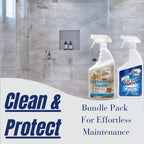 Black Diamond Stoneworks Natural Stone Shower Soap Scum Remover Spray. For Cleaning Bathtubs, Glass Doors, Tubs, Travertine, Marble, Tile. Heavy Duty, Safe Acid-Free Cleaner. Safe for fixtures.