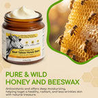 Beef Tallow for Skin & Face, Whipped Tallow and Honey Balm Cream, 100% Grass-Fed Beef Tallow Face Moisturizer with Raw Honey, All Natural Organic Body Lotion Skincare for Women & Men, Unscented 4.2 OZ