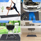 80 * 80 inch Round Inflatable Hot Tub Mat, Outdoor Indoor, Waterproof Slip-Proof Backing, Absorbent Spa Pool Ground Base Flooring Protector for Hot Tub Pool