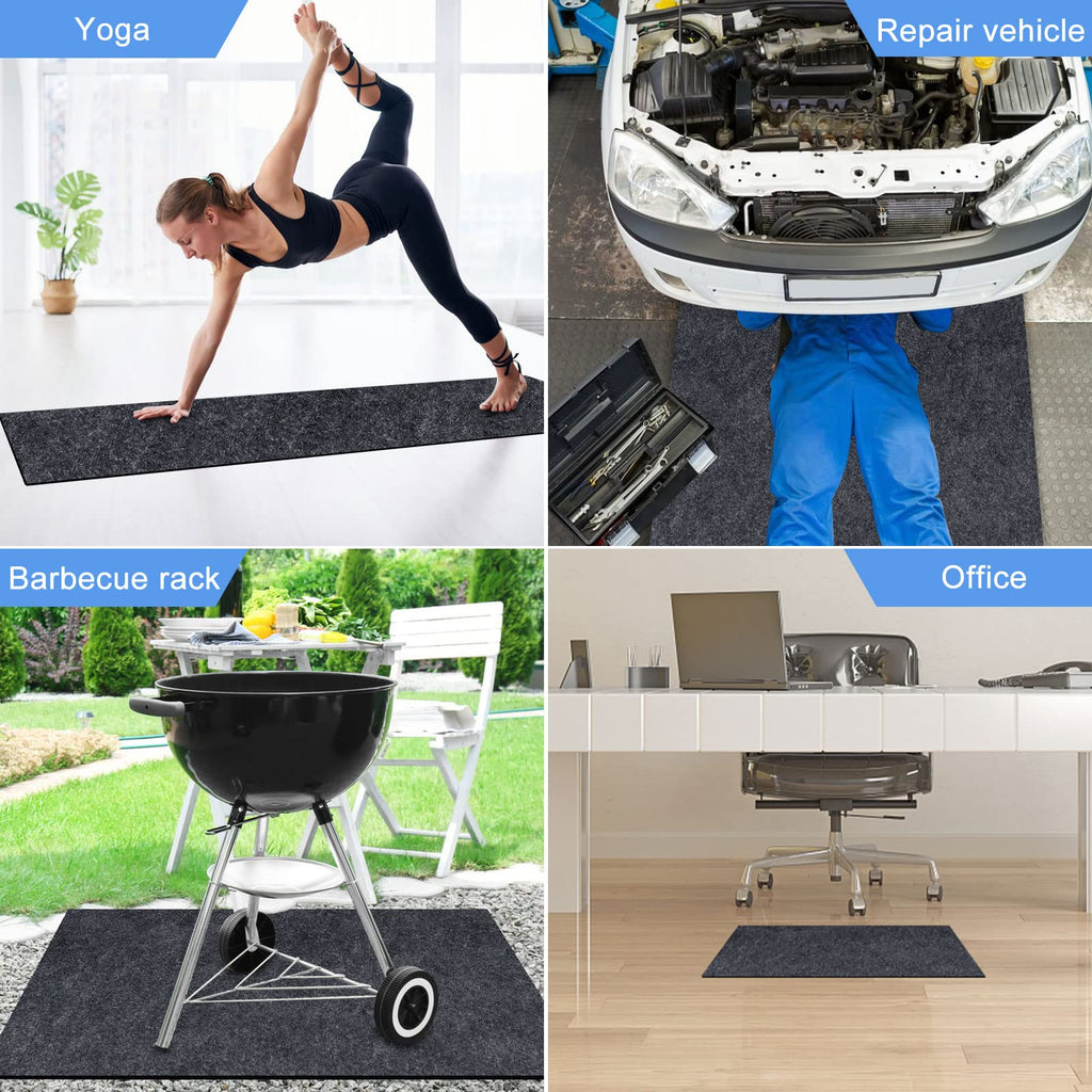 90 * 90 inch Hot Tub Pad, Inflatable Hot Tub Mat - Outdoor/Indoor, Waterproof Slip-Proof Backing, Absorbent Spa Pool Ground Base Flooring Protector