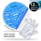Spargos Urinal Screen Deodorizer, 12 Pack Ocean Breeze Cakes