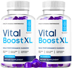 (2 Pack) Vital Boost XL Gummies - Official VitalBoost XL Gummys For Men Premium Natural Ingredients - Maximum Strength, Advanced Formula Support For Overall Health & Wellness, 120 Gummies For 2 Months