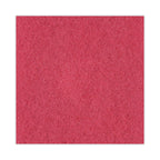 Boardwalk Buffing Floor Pads, 17" Diameter, Red, 5/Carton