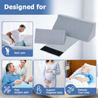 Fanwer Wedge Pillow for Side Sleeping, Back Pillow for Side Sleeper, Bed Wedges & Body Positioners for After Surgery, Anti Snoring, Back Pain, Preventing Bedsores