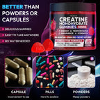 AEQNJV Creatine Gummies Monohydrate Complex 9000MG, Pre-Workout for Men & Women, Creatine Gummy with L-Taurine, BCAA 2:1, B12/6 for Muscle Support, Enhance Strength, Energy Boost-120 Count