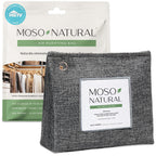 Moso Natural Air Purifying Bag 300g (10.58oz) Premium Bamboo Charcoal Odor Absorber for Home & Pet, Closet Odor Eliminator & Small Room Deodorizer, Charcoal Bags Last 2 Years, Unscented