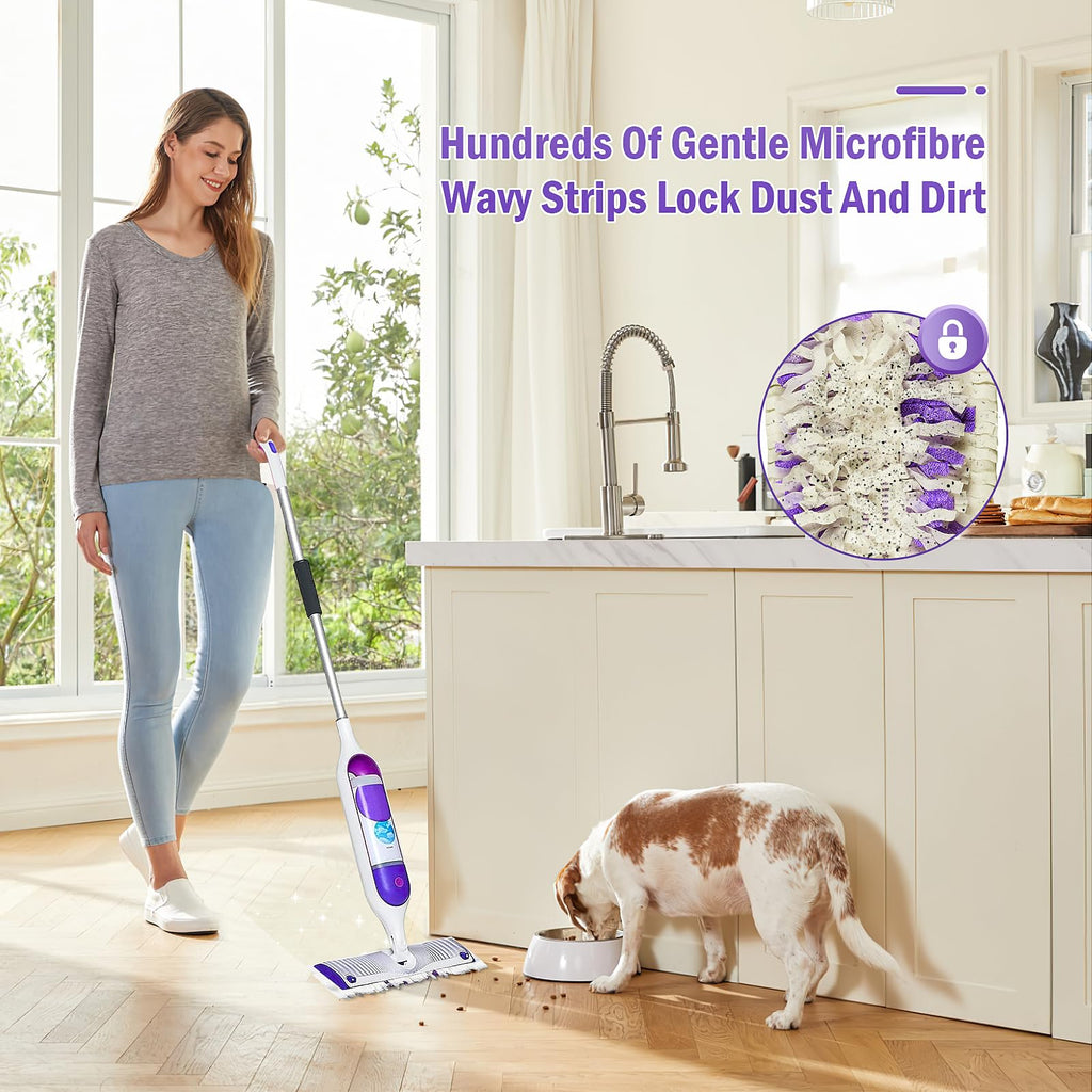 40 Pack Disposable Refill Pads for Power Mop™ Multi-Surface and for PowerMop™ Wood Mop, Repalcement Spray Mopping Pads for All Safe Floors