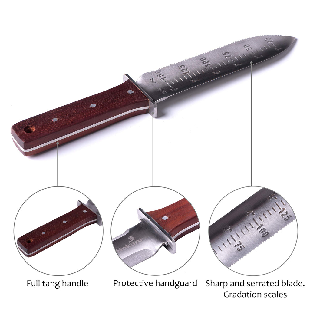 HOKURU Hori Hori Knife Gardening Tool