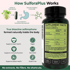 Whole Broccoli Sprout Capsules, 6–10mg Sulforaphane Yield, No Extracts