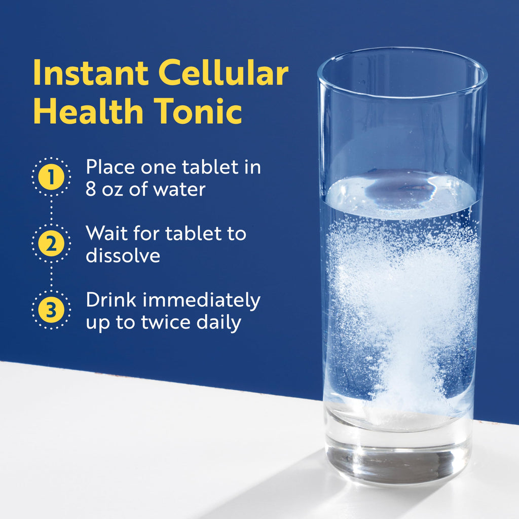 Researched Nutritionals H2 Absorb Molecular Hydrogen Tablets - Instant Hydrogenated Water & Antioxidant Supplement - Rejuvenating Drink to Promote Energy & Healthy Aging (60 Tablets)