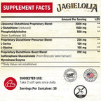 Liposomal Glutathione 2000 mg with L-Serine, L-Glycine & Sulforaphane – Active L-Glutathione Unique Formulation to Enhance Absorption - Master Antioxidant, Detoxifying & Immune | 240 Softgels